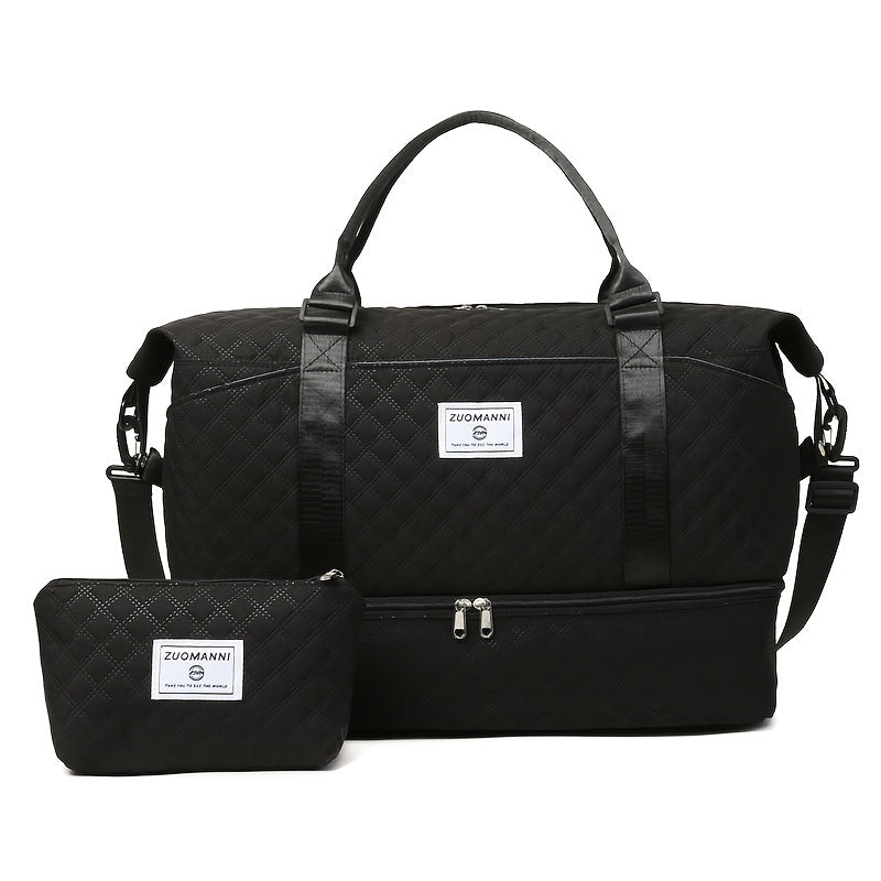 2pcs, Travel Carry On Bag + Makeup Bag