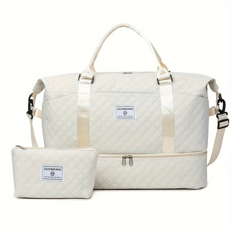 2pcs, Travel Carry On Bag + Makeup Bag