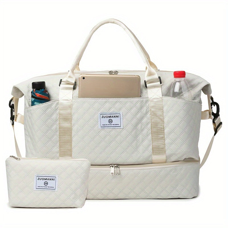 2pcs, Travel Carry On Bag + Makeup Bag