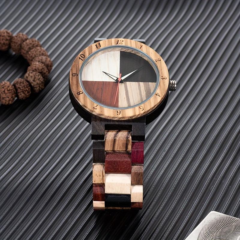 Men's Multicolor Handmade Colorful Bamboo Watch - The Nichole Collection