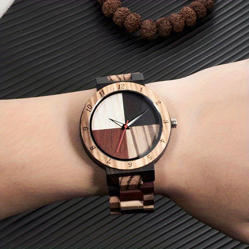 Men's Multicolor Handmade Colorful Bamboo Watch - The Nichole Collection