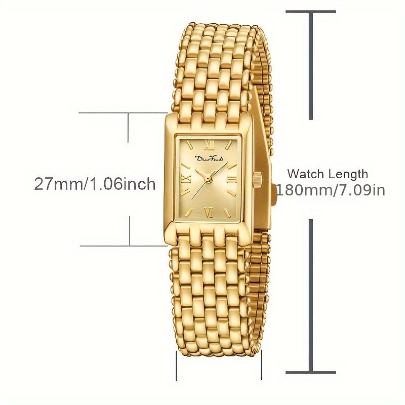 Women Stainless Steel Band Quartz Wrist Watch - by The Nichole Collection