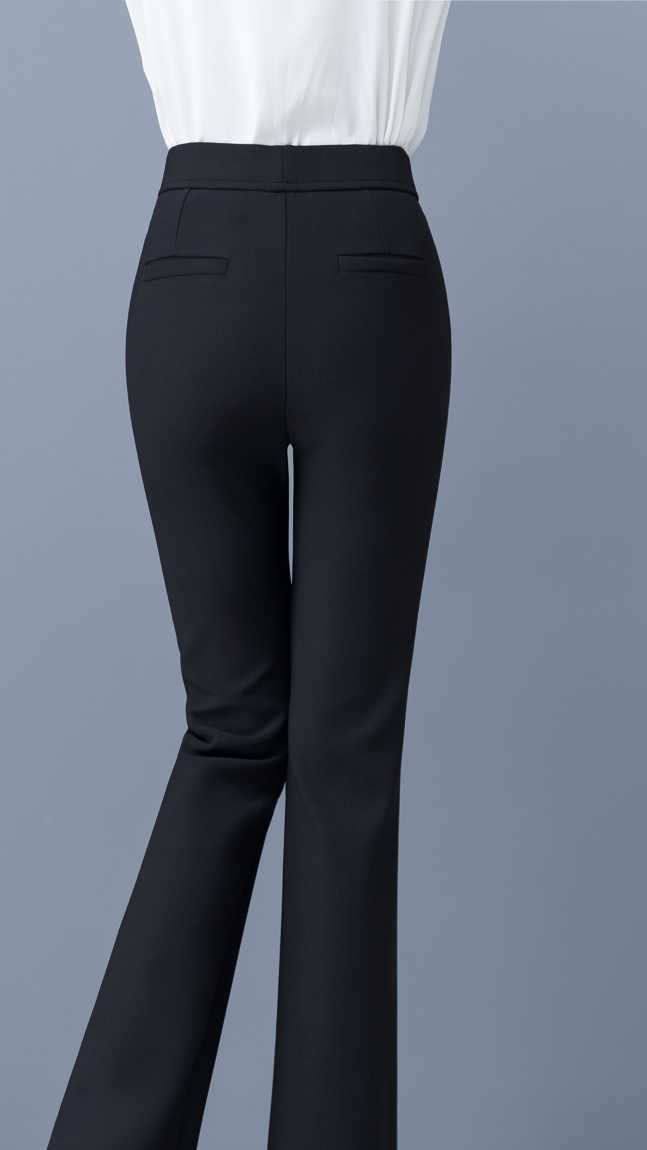 High Waist Flare Leg Pants - For Office & Work