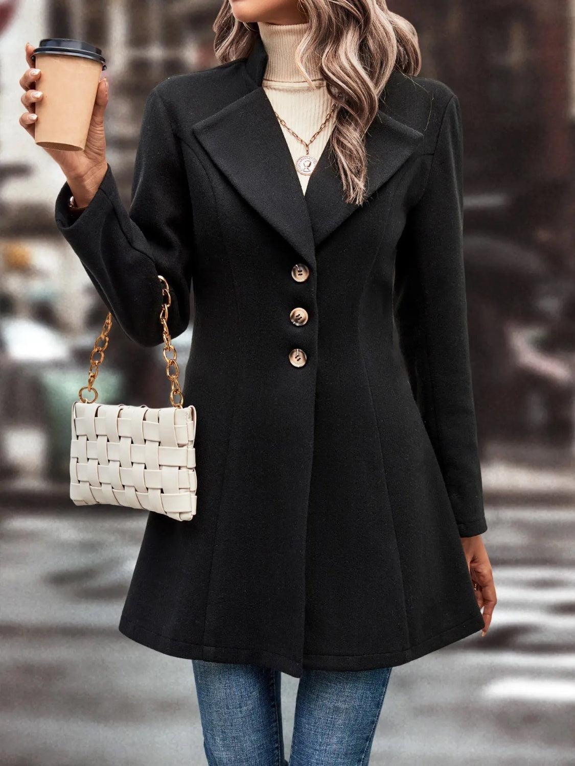 Stylish Lightweight Buttoned Coat for Everyday Wear - The Nichole Collection