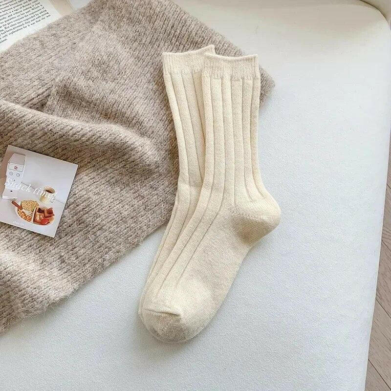 Cashmere Wool Women’s Warm Winter Socks - The Nichole Collection