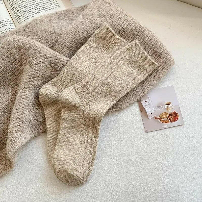 Cashmere Wool Women’s Warm Winter Socks - The Nichole Collection