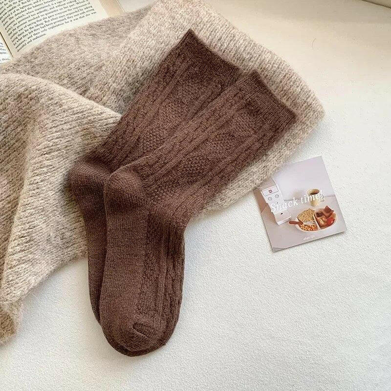 Cashmere Wool Women’s Warm Winter Socks - The Nichole Collection