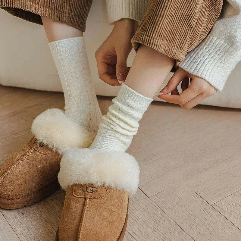 Cashmere Wool Women’s Warm Winter Socks - The Nichole Collection