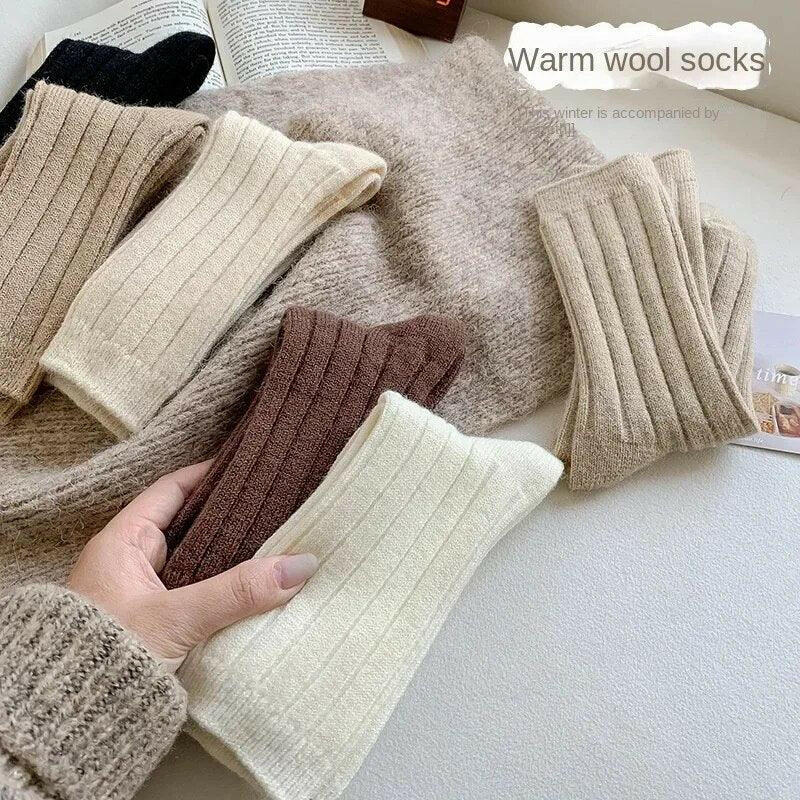 Cashmere Wool Women’s Warm Winter Socks - The Nichole Collection