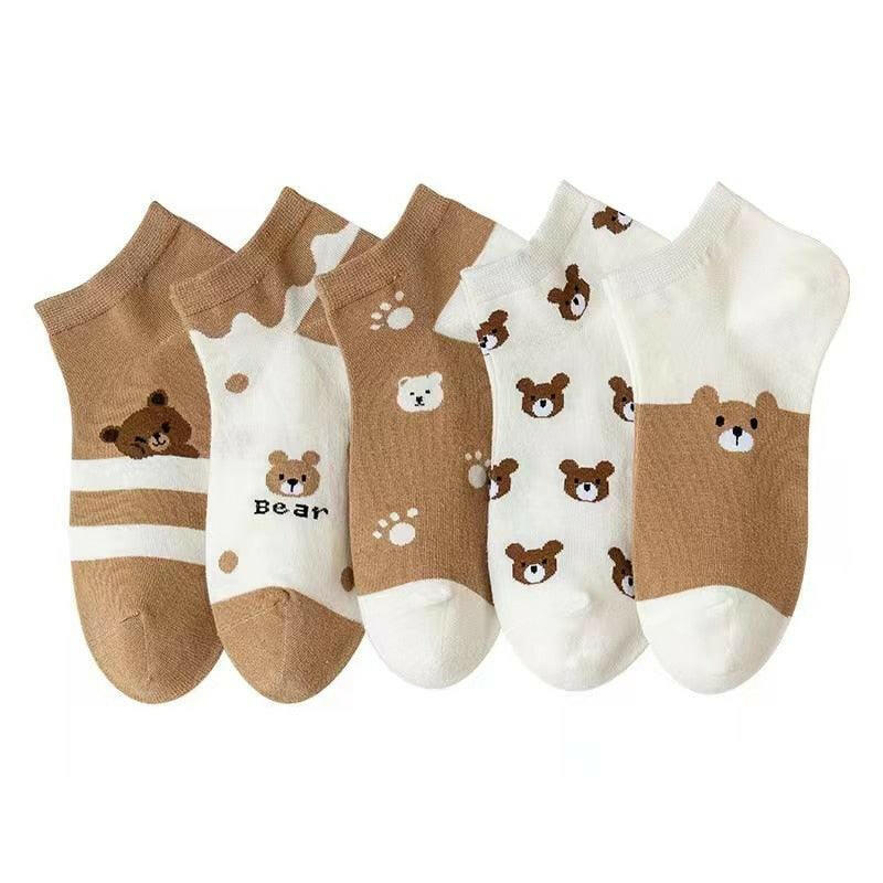 Women's Top Trending Cotton Socks (5 pairs) - The Nichole Collection