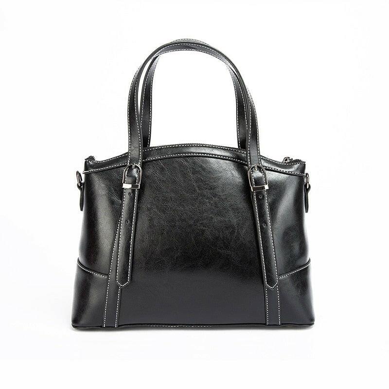 Genuine Leather Handbag with Cell Phone Pocket for Everyday - The Nichole Collection