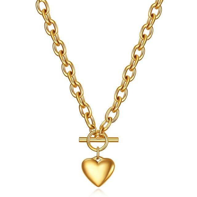 Heart Necklace & Bracelet Set - The Nichole Collection