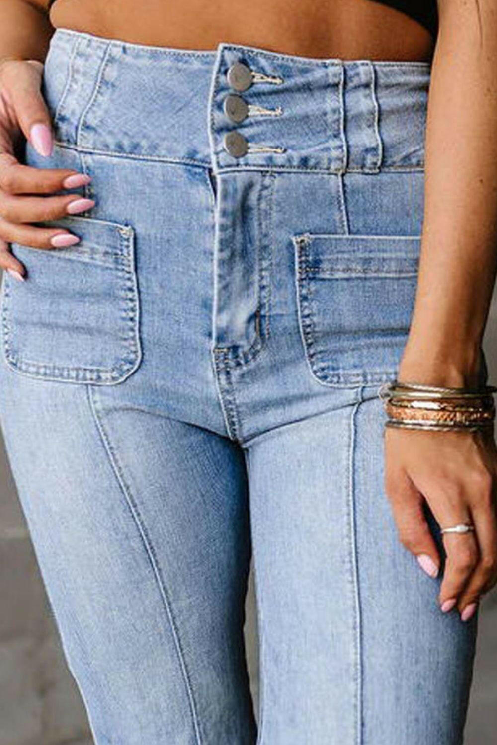 High Waist Bootcut Jeans - The Nichole Collection