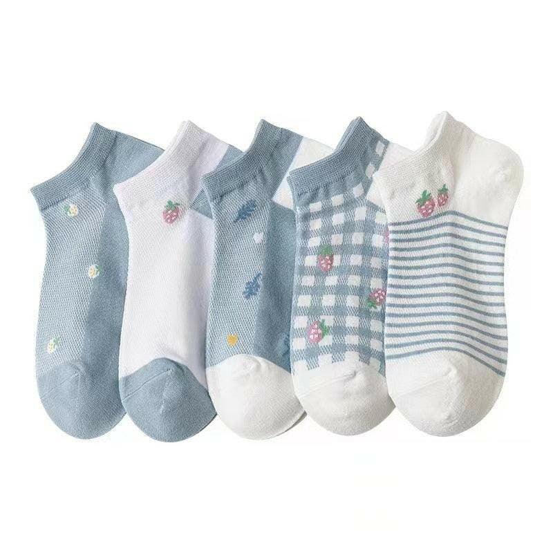 Women's Top Trending Cotton Socks (5 pairs) - The Nichole Collection