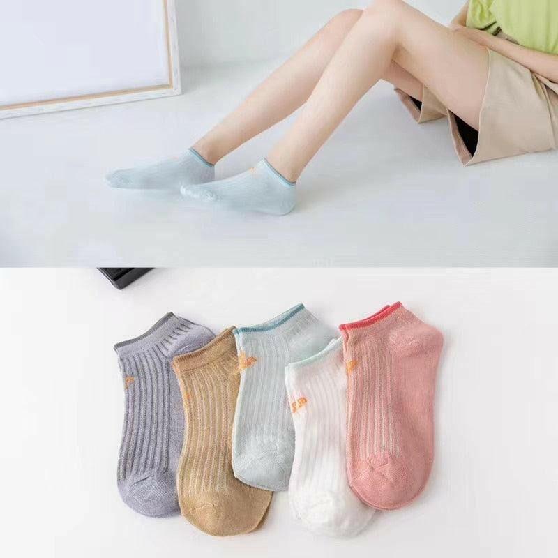 Women's Top Trending Cotton Socks (5 pairs) - The Nichole Collection