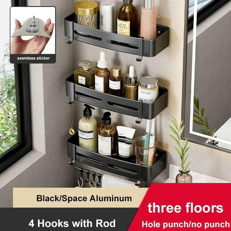 Rust-Proof Aluminum Shower Caddy - The Nichole Collection