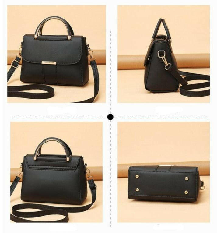 Sophisticated Vegan Leather Flap Bag - The Nichole Collection