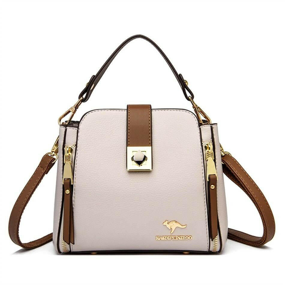 Stylish Breanna Shoulder Bag in Soft Microfiber Synthetic Leather - The Nichole Collection