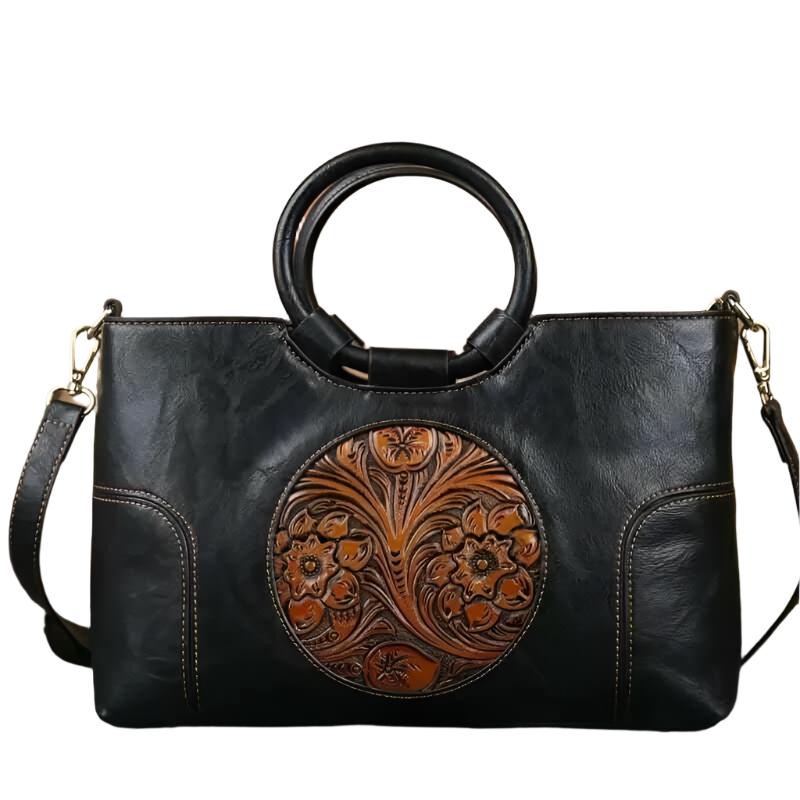 Stylish Hallmark Handmade Embossed Shoulder Bag - The Nichole Collection