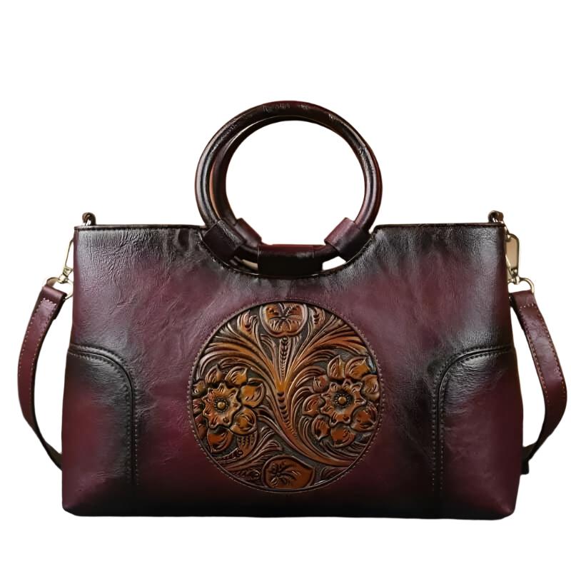 Stylish Hallmark Handmade Embossed Shoulder Bag - The Nichole Collection