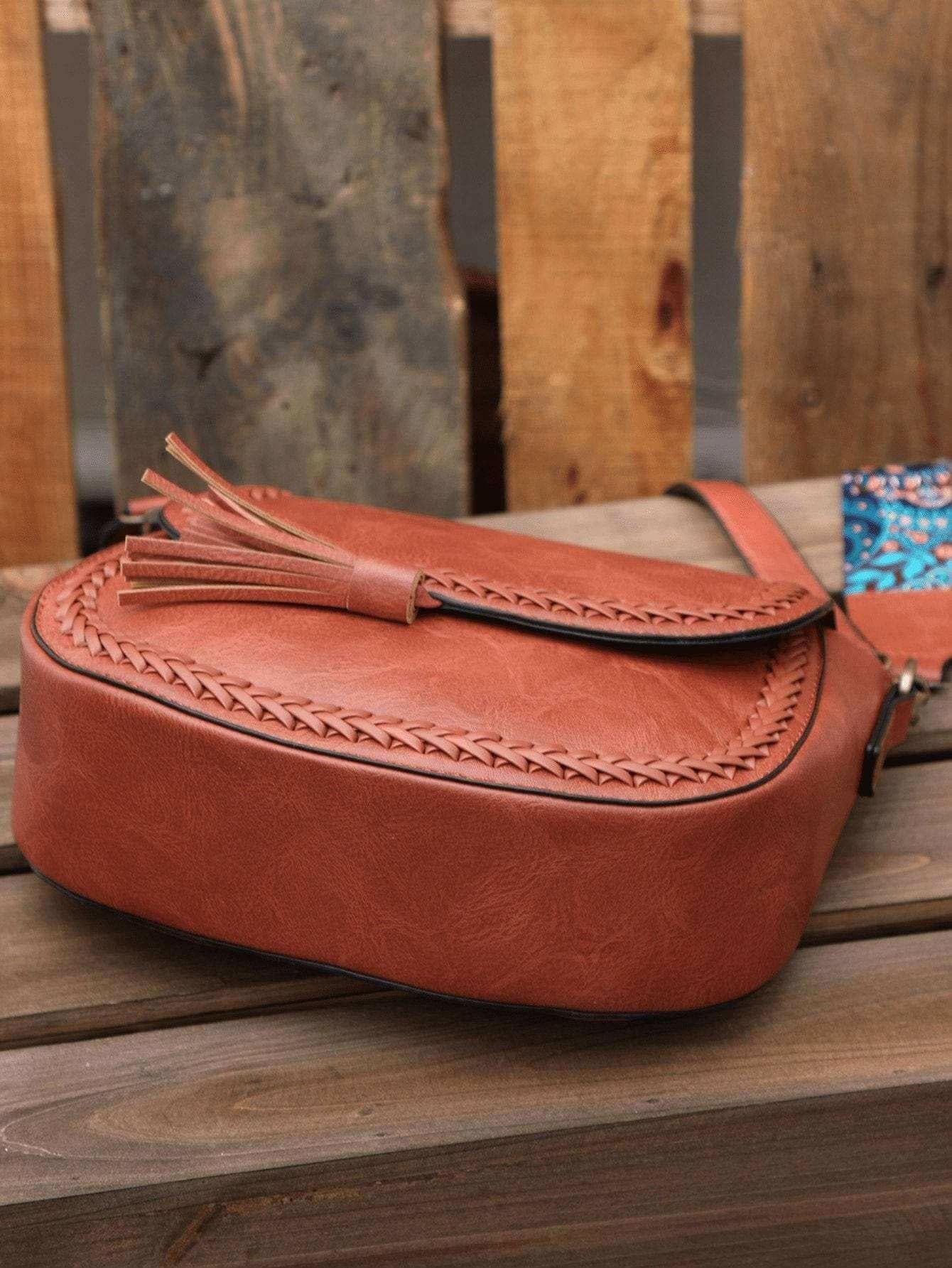 Stylish Vegan Leather Saddle Bag - The JOELLE by Nichole Collection - The Nichole Collection