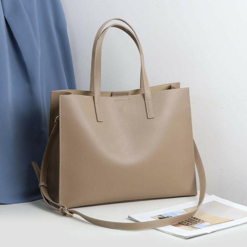 Classic Leather Handbag with Timeless Design and Spacious Interior - The Nichole Collection