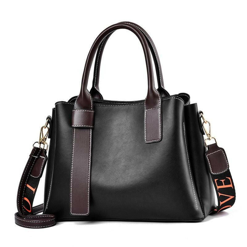 Vegan Leather Tote with Silt Pocket - The Nichole Collection