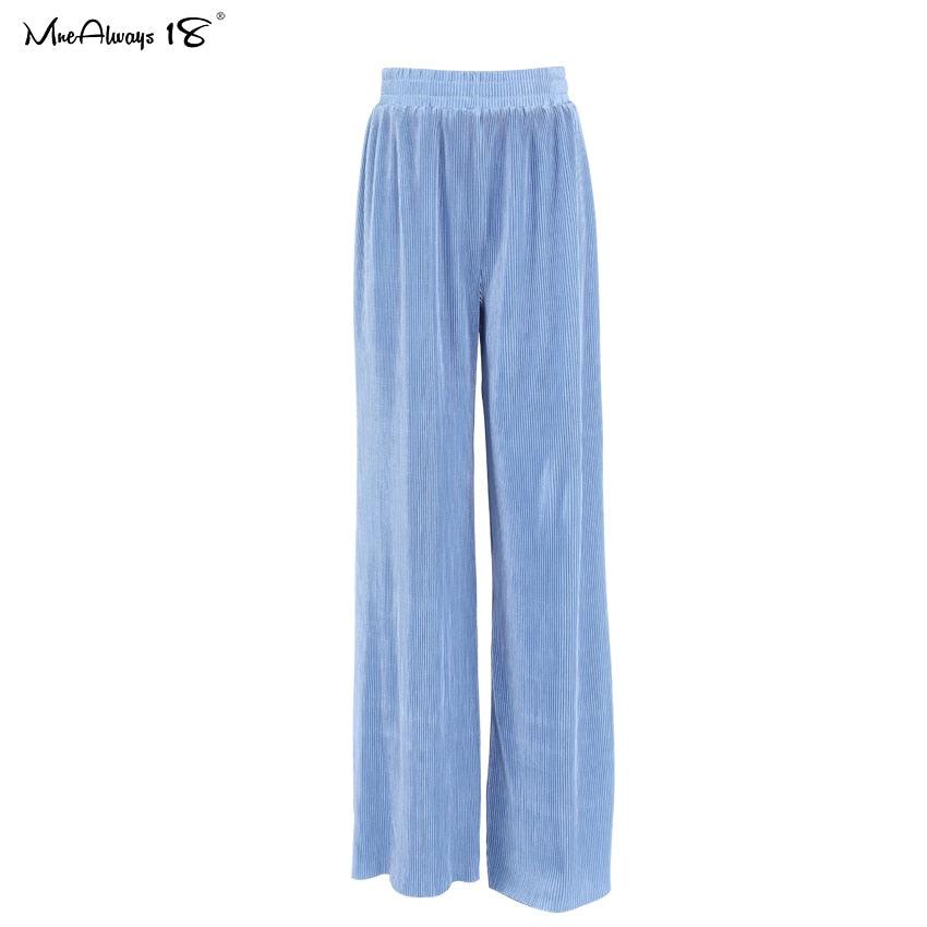 Wide Leg Pleated Pants - The Nichole Collection