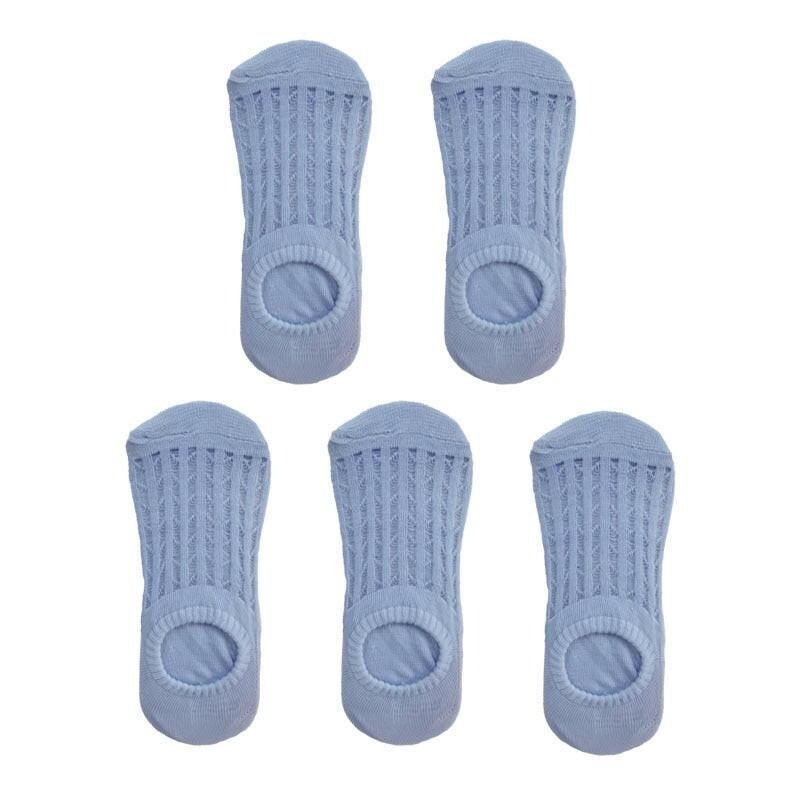 Women's Thin Mesh Boat Socks (5 pairs) - The Nichole Collection