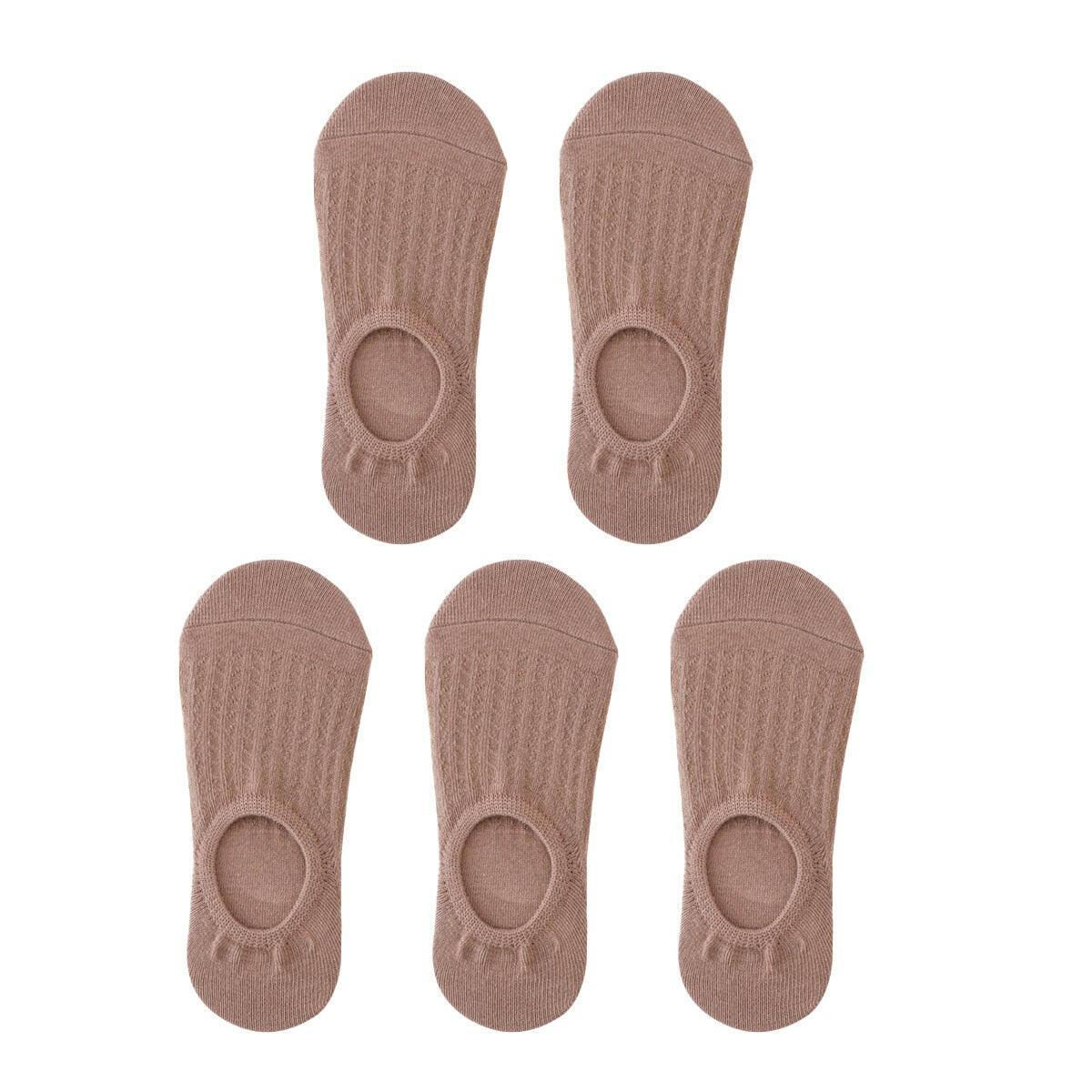 Women's Thin Mesh Boat Socks (5 pairs) - The Nichole Collection